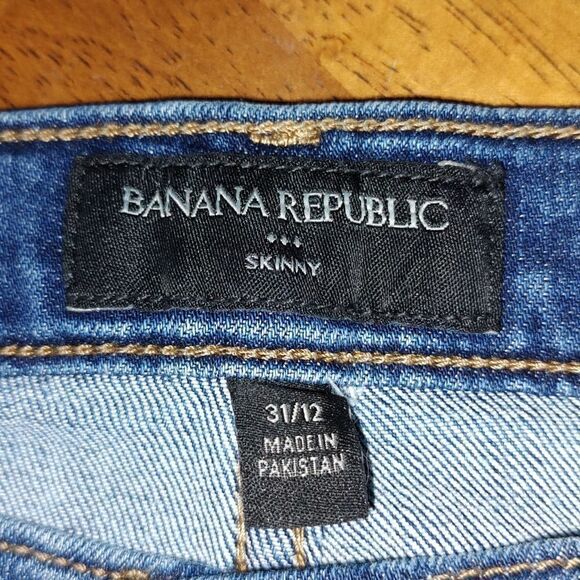 Banana Republic Factory  cropped Skinny Jeans Sz 12 - Picture 6 of 6